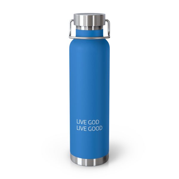 Copper Vacuum Insulated Bottle, 22oz LIVE GOD LIVE GOOD White Letters TM - Image 37