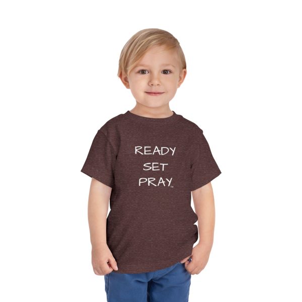 READY SET PRAY Toddler Short Sleeve Tee White Letters TM - Image 35