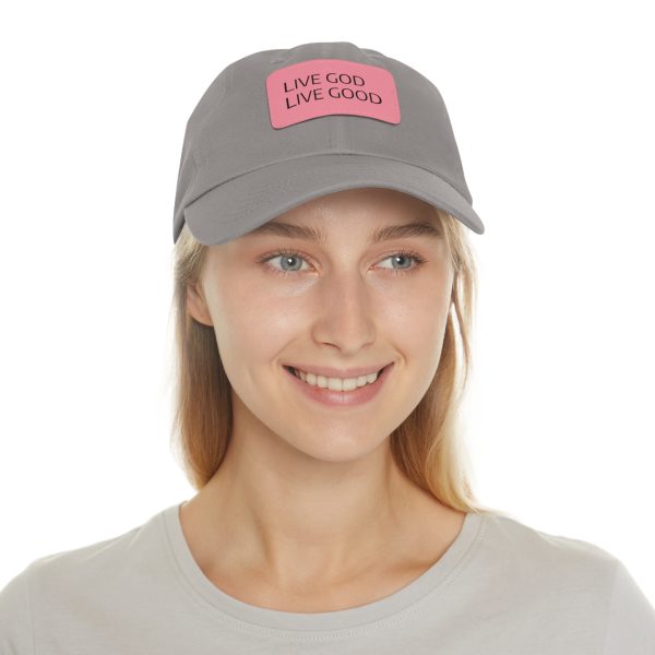 Hat with Leather Patch (Rectangle) LIVE GOD LIVE GOOD TM - Image 95