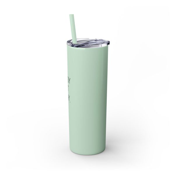 Cup Skinny Tumbler with Straw, 20oz READY SET PRAY TM - Image 4