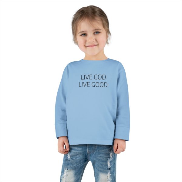 LIVE GOD LIVE GOOD Toddler Long Sleeve Tee TM - Image 4