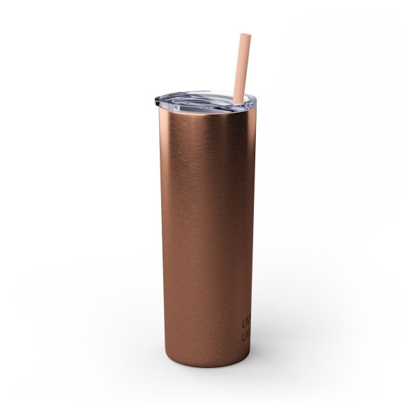 Cup Skinny Tumbler with Straw, 20oz LIVE GOD LIVE GOOD TM - Image 74