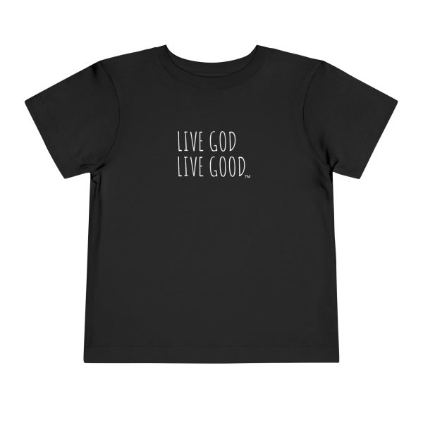 LIVE GOD LIVE GOOD Toddler Short Sleeve Tee White Letters TM - Image 9