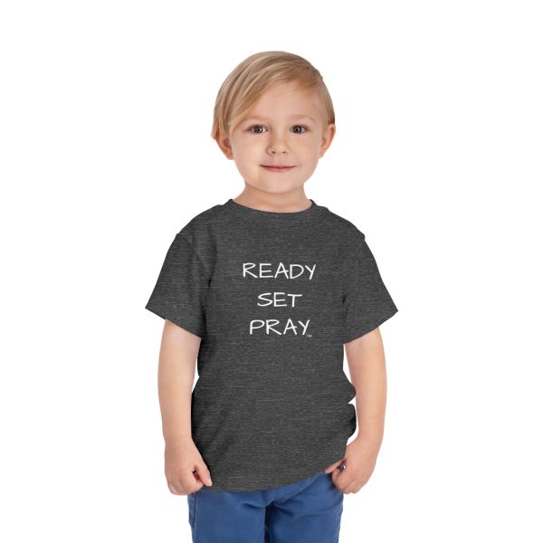 READY SET PRAY Toddler Short Sleeve Tee White Letters TM - Image 23