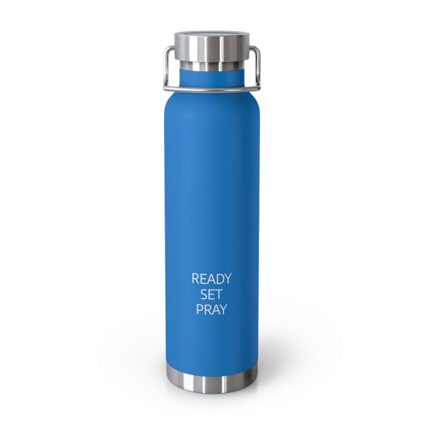 Copper Vacuum Insulated Bottle, 22oz READY SET PRAY White Letters TM - Image 37