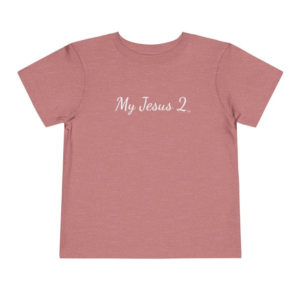 My Jesus 2 Toddler Short Sleeve Tee White Letters TM - Image 5