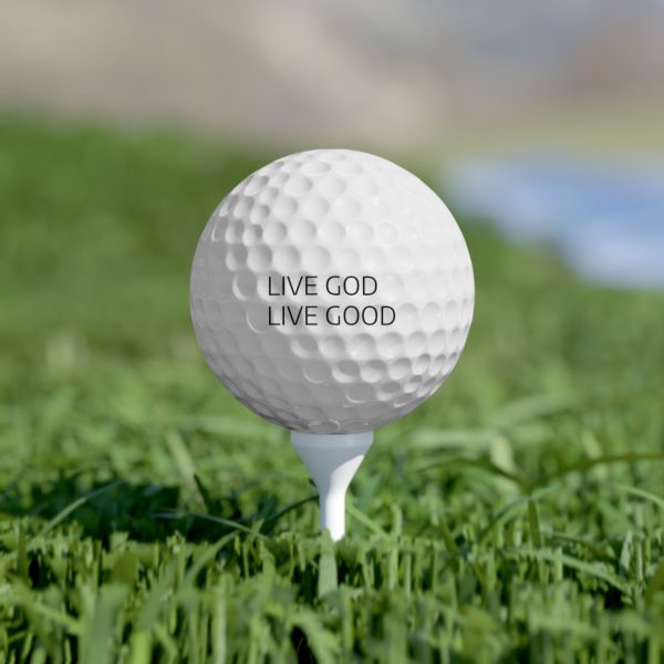 Golf Balls, 6pcs LIVE GOD LIVE GOOD TM - Image 4