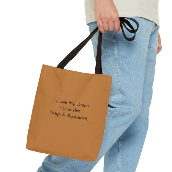 My Tote Bag (AOP) I Love My Jesus I Give Him Hugs & Squeezes TM - Image 3