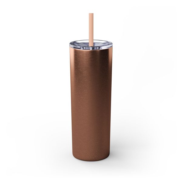 Cup Skinny Tumbler with Straw, 20oz LIVE GOD LIVE GOOD TM - Image 75