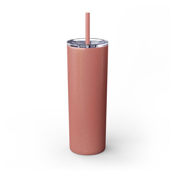 Cup Skinny Tumbler with Straw, 20oz LIVE GOD LIVE GOOD TM - Image 30