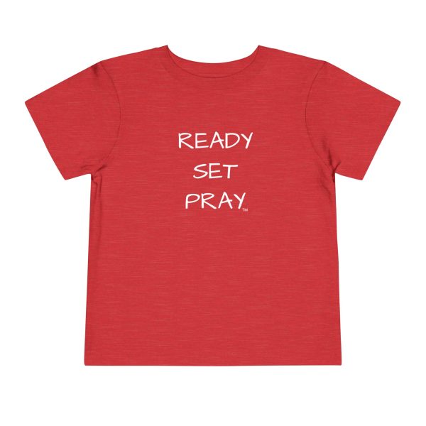 READY SET PRAY Toddler Short Sleeve Tee White Letters TM - Image 29