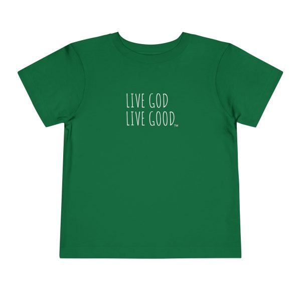 LIVE GOD LIVE GOOD Toddler Short Sleeve Tee White Letters TM - Image 13