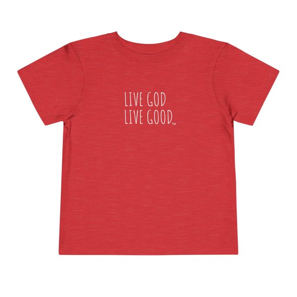 LIVE GOD LIVE GOOD Toddler Short Sleeve Tee White Letters TM - Image 33