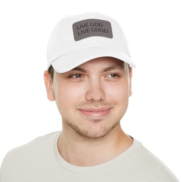 Hat with Leather Patch (Rectangle) LIVE GOD LIVE GOOD TM - Image 12