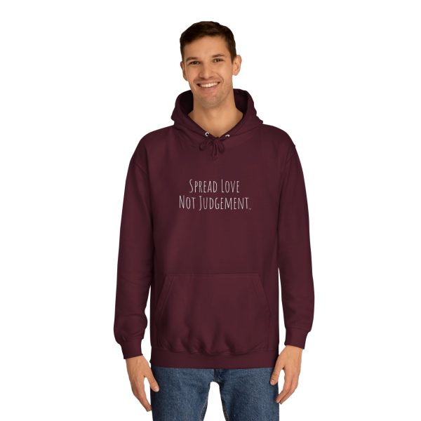 Unisex College Hoodie Spread Love Not Judgement TM - Image 27