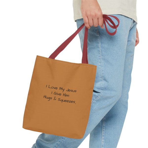 My Tote Bag (AOP) I Love My Jesus I Give Him Hugs & Squeezes TM - Image 15