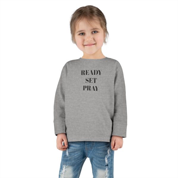 READY SET PRAY Toddler Long Sleeve Tee TM - Image 4