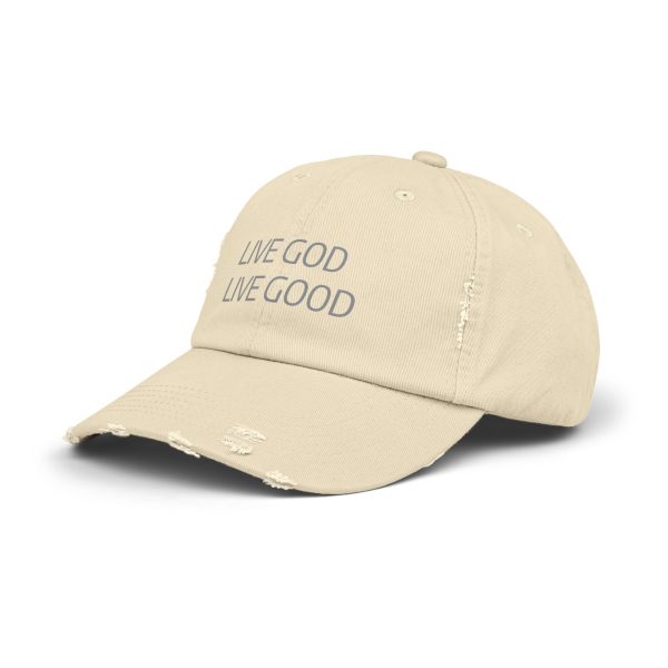 Hat Distressed LIVE GOD LIVE GOOD TM - Image 2