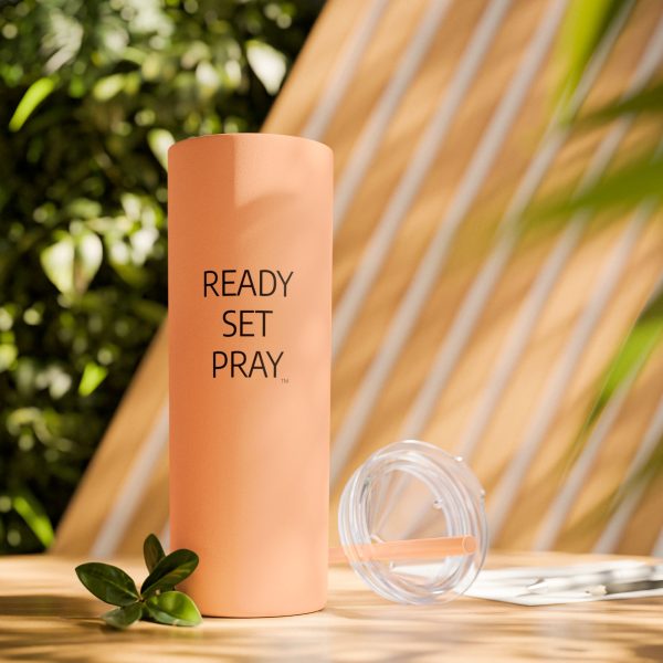 Cup Skinny Tumbler with Straw, 20oz READY SET PRAY TM - Image 18