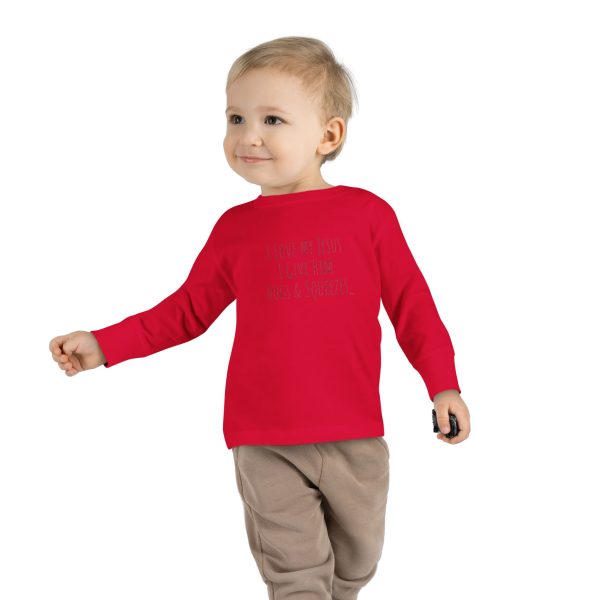 I Love My Jesus I Give Him Hugs & Squeezes Toddler Long Sleeve Tee TM - Image 19