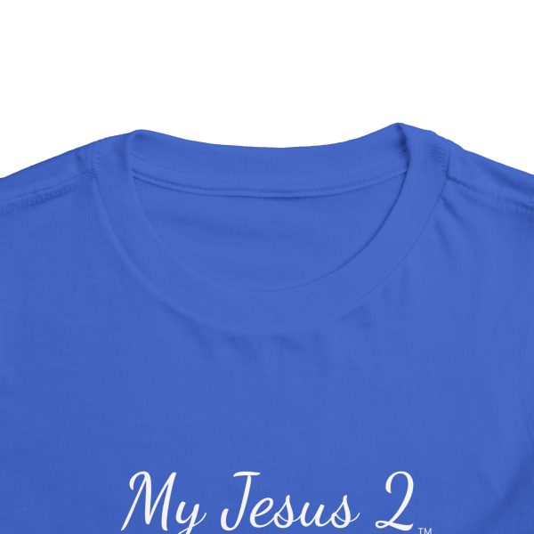 My Jesus 2 Toddler Short Sleeve Tee White Letters TM - Image 4