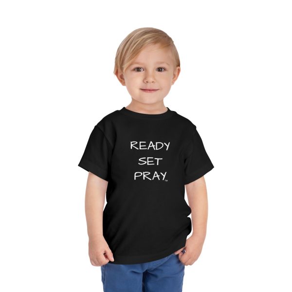 READY SET PRAY Toddler Short Sleeve Tee White Letters TM - Image 11