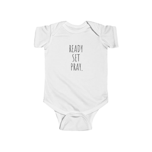 Infant Fine Jersey Bodysuit READY SET PRAY TM - Image 3