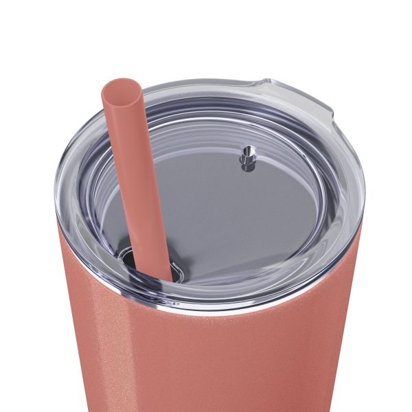 Cup Skinny Tumbler with Straw, 20oz LIVE GOD LIVE GOOD TM - Image 34