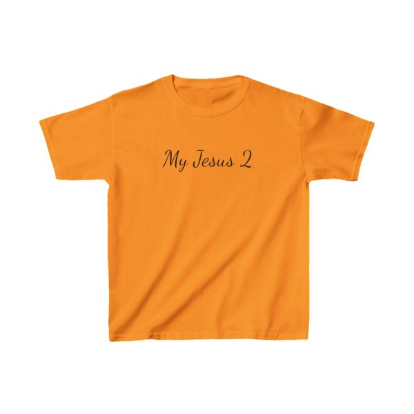 My Jesus 2 Kids Heavy Cotton Tee Black Letters TM - Image 5