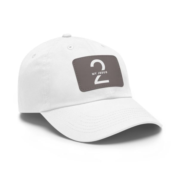 Hat with Leather Patch (Rectangle) My Jesus 2 TM - Image 2