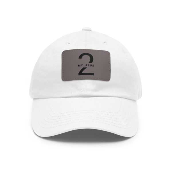 Hat with Leather Patch (Rectangle) My Jesus 2 Logo TM - Image 8