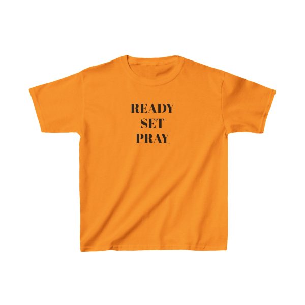 READY SET PRAY Kids Heavy Cotton Tee Black Letters TM - Image 15