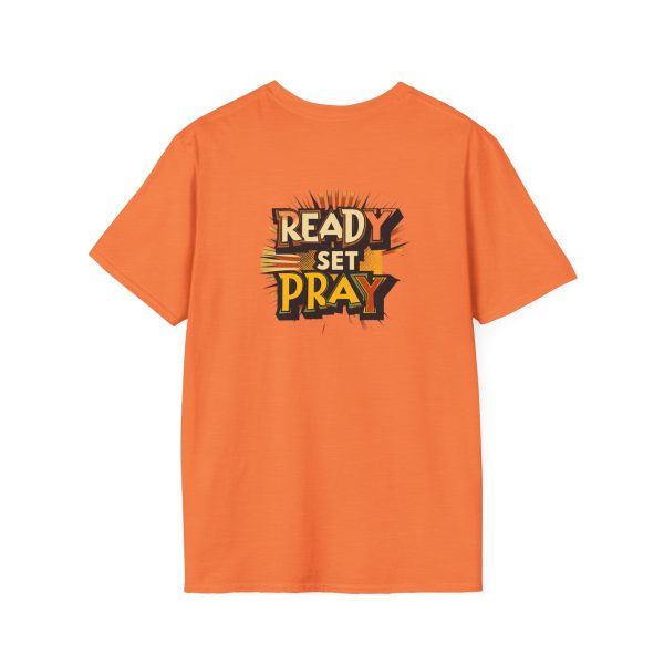 READY SET PRAY w/ Picture On Back Unisex Softstyle T-Shirt TM - Image 14