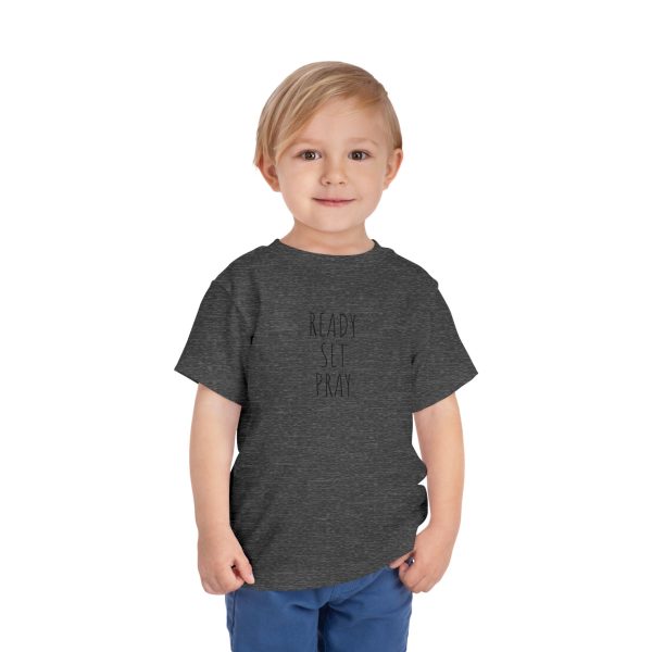 READY SET PRAY Toddler Short Sleeve Tee Black Letters TM - Image 15