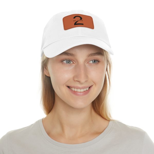 Hat with Leather Patch (Rectangle) My Jesus 2 Logo TM - Image 18