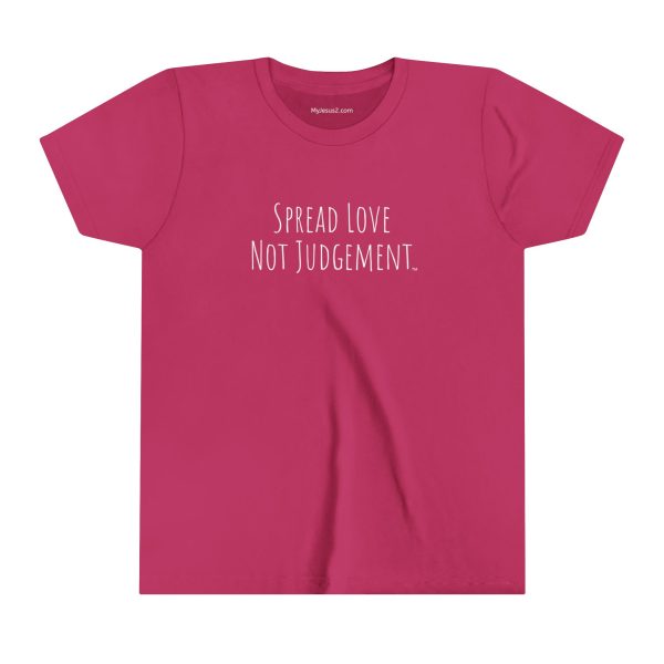 Spread Love Not Judgement Kids Short Sleeve Tee TM - Image 13