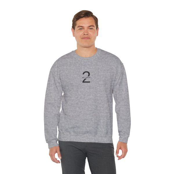 Unisex Heavy Blend Crewneck Sweatshirt My Jesus 2 Logo TM - Image 6