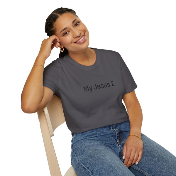 My Jesus 2 Unisex Softstyle T-Shirt Black Letters TM - Image 106