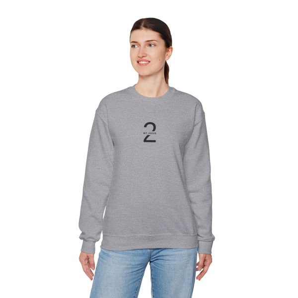 Unisex Heavy Blend Crewneck Sweatshirt My Jesus 2 Logo TM - Image 8