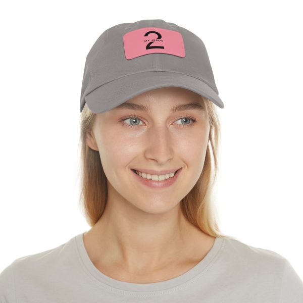 Hat with Leather Patch (Rectangle) My Jesus 2 Logo TM - Image 67