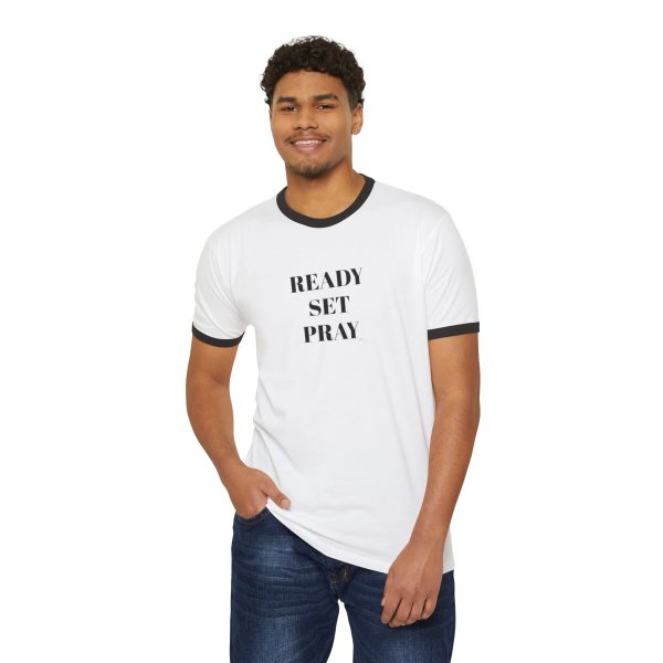 READY SET PRAY Unisex Cotton Ringer T-Shirt TM - Image 13