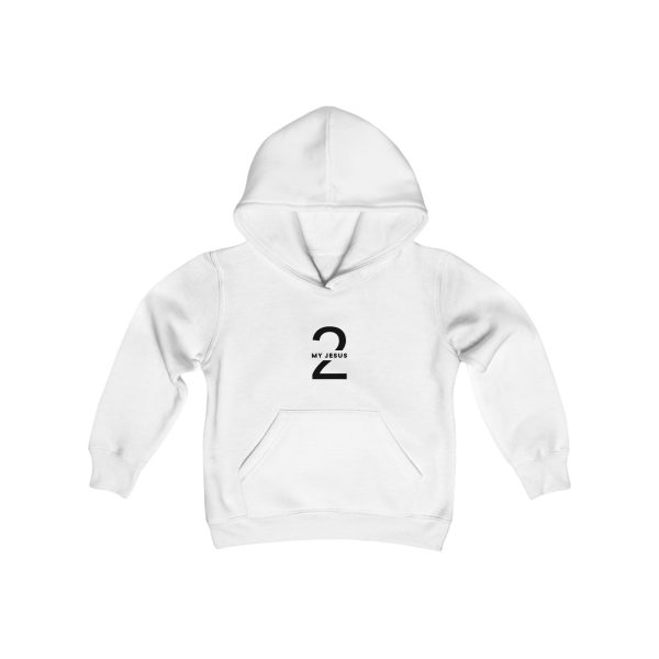 Heavy Blend Kids Hooded Sweatshirt My Jesus 2 Logo TM