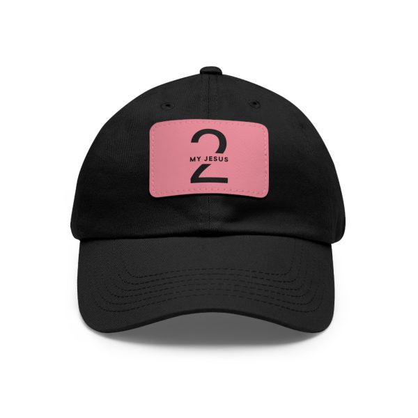 Hat with Leather Patch (Rectangle) My Jesus 2 Logo TM - Image 43