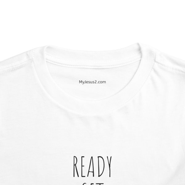 READY SET PRAY Toddler Short Sleeve Tee Black Letters TM - Image 8