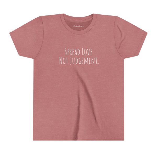 Spread Love Not Judgement Kids Short Sleeve Tee TM - Image 17