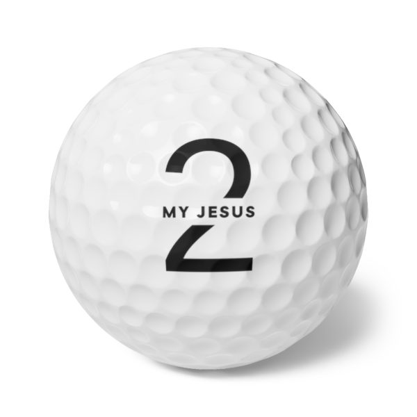 Golf Balls, 6pcs My Jesus 2 Logo TM - Image 2