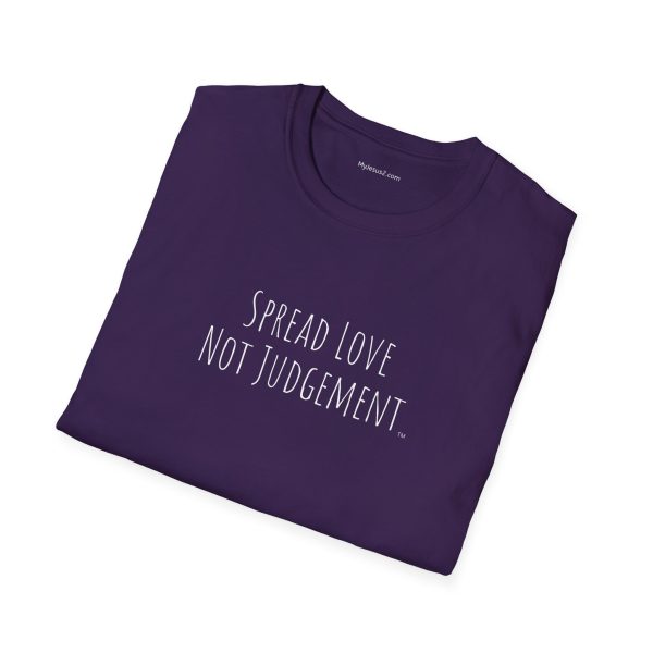 Spread Love Not Judgement Unisex Softstyle T-Shirt TM - Image 100