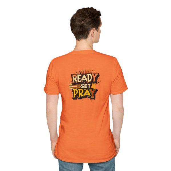 READY SET PRAY w/ Picture On Back Unisex Softstyle T-Shirt TM - Image 20