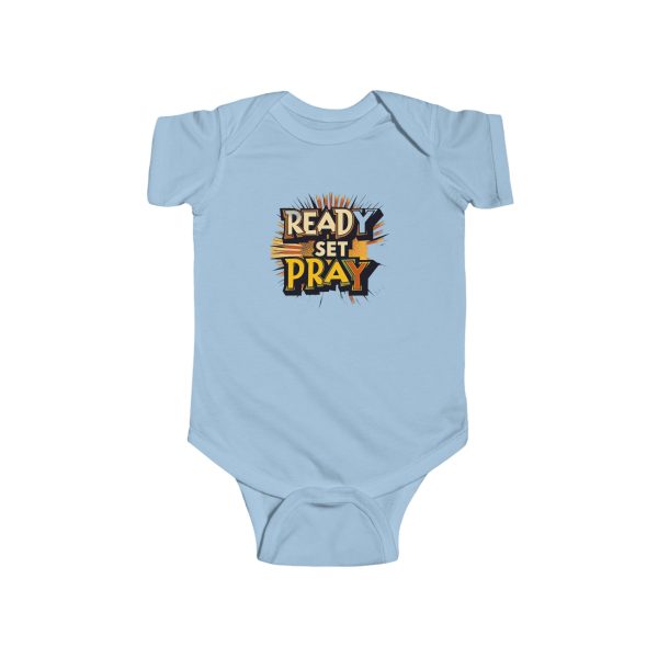 Infant Fine Jersey Bodysuit READY SET PRAY TM - Image 3