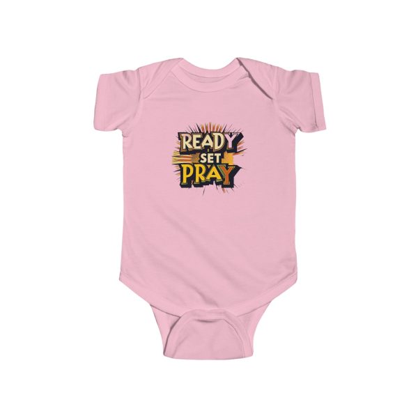 Infant Fine Jersey Bodysuit READY SET PRAY TM - Image 5